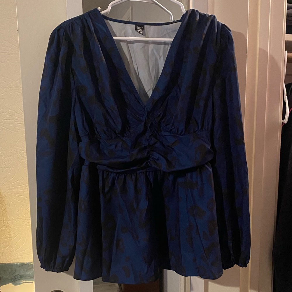 Elegant Blue Women's Top